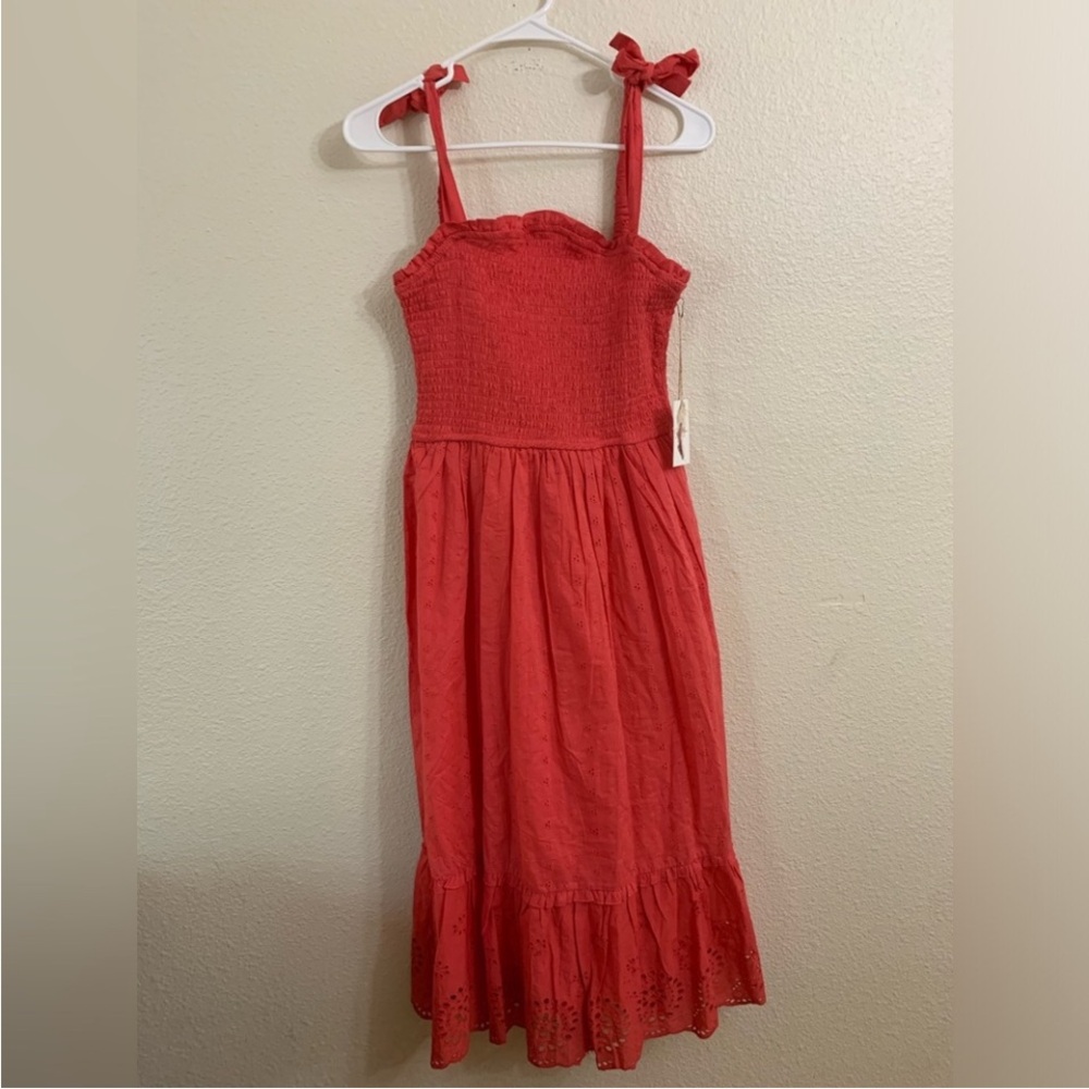 Jessica Simpson Boho Eyelet Midi Summer Dress Women’s Size Medium